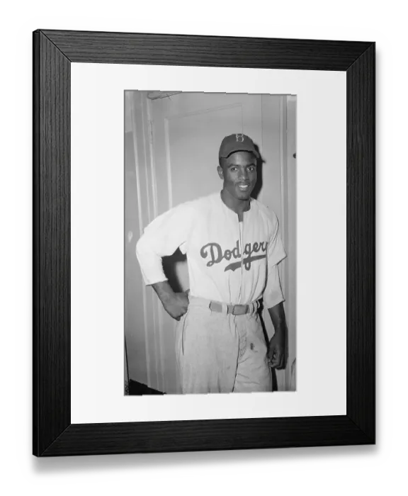 Framed Print : Jackie Robinson Closeup Framed Print : Jackie Robinson Closeup