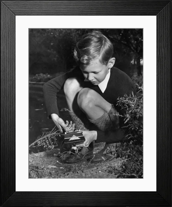 Framed Print : Young Prince Victor Emmanuel Playing Outdoors Framed Print : Young Prince Victor Emmanuel Playing Outdoors