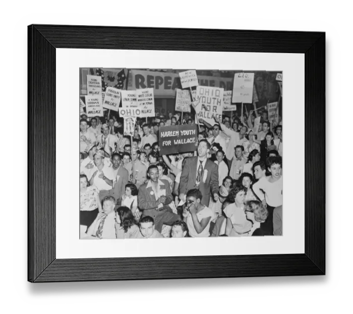 Framed Print : Teenagers Participating in a Demonstration Framed Print : Teenagers Participating in a Demonstration