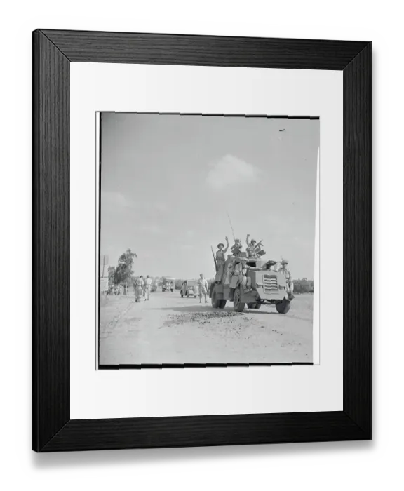 Framed Print : Israeli Tank Carrying Soldiers Framed Print : Israeli Tank Carrying Soldiers