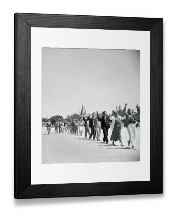 Framed Print : Arabs Of Military Men Before Truce Framed Print : Arabs Of Military Men Before Truce