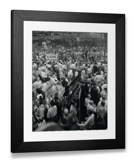 Framed Print : Delegates Leaving the Democratic National Convention Framed Print : Delegates Leaving the Democratic National Convention