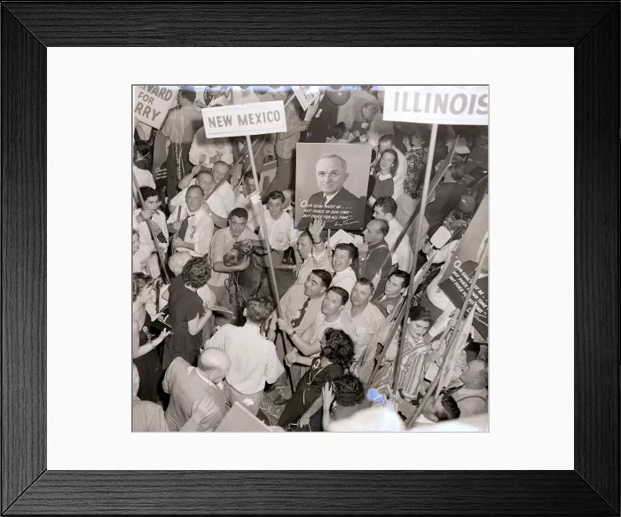 Framed Print : Truman Supporters After His Nomination Framed Print : Truman Supporters After His Nomination