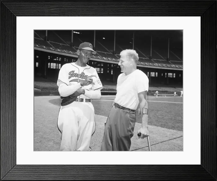 Framed Print : Satchel Paige and Bill Veeck, Jr