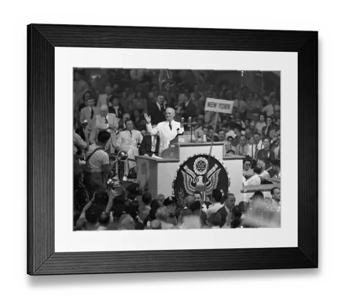 Framed Print : Harry Truman Speaking at Convention Framed Print : Harry Truman Speaking at Convention