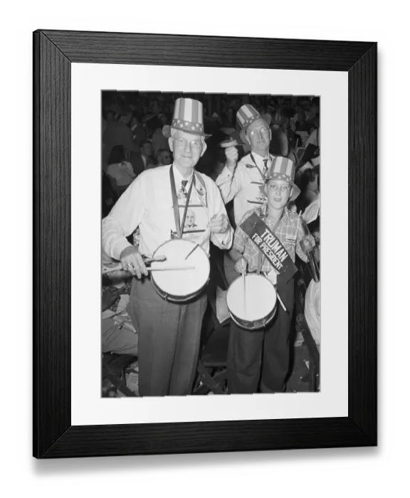 Framed Print : Truman Supporters at Convention Framed Print : Truman Supporters at Convention