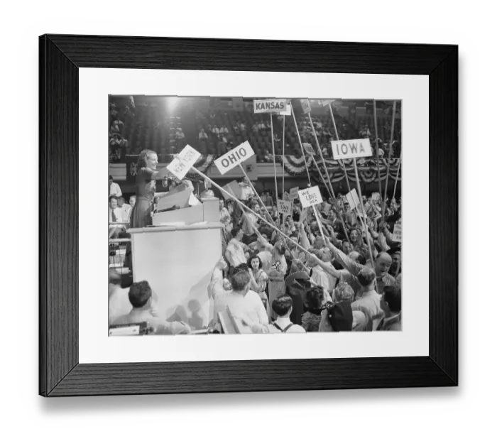 Framed Print : Helen Gahagan Douglas Speaking Framed Print : Helen Gahagan Douglas Speaking