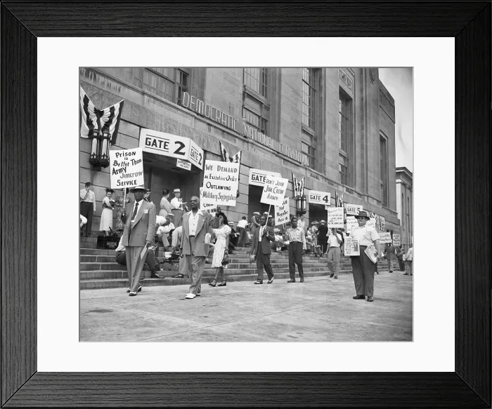 Framed Print : Protesters Outside Democratic Convention Framed Print : Protesters Outside Democratic Convention