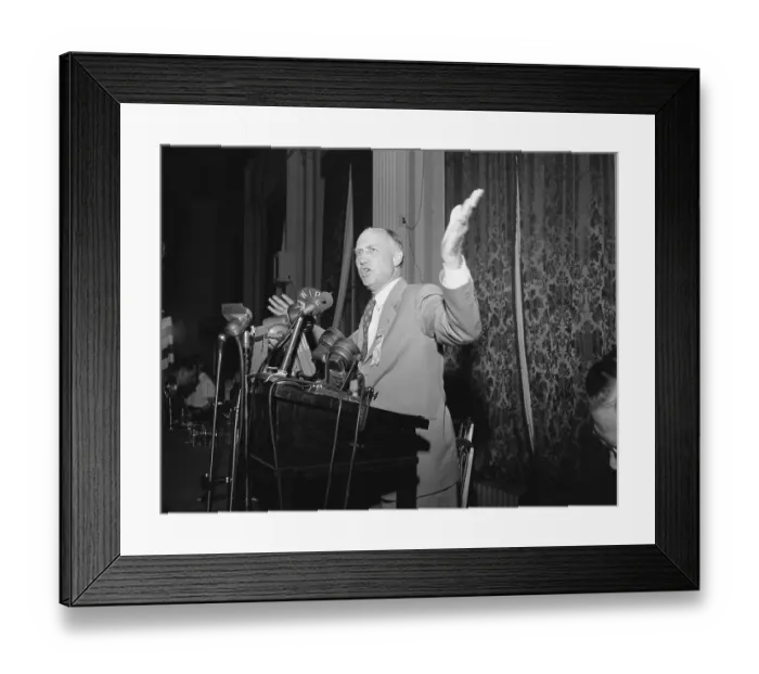 Framed Print : Strom Thurmond Speaking Framed Print : Strom Thurmond Speaking