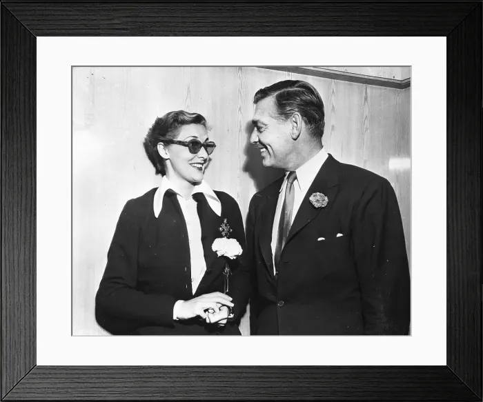 Framed Print : Clark Gable and Mrs. Howard Hawks Framed Print : Clark Gable and Mrs. Howard Hawks
