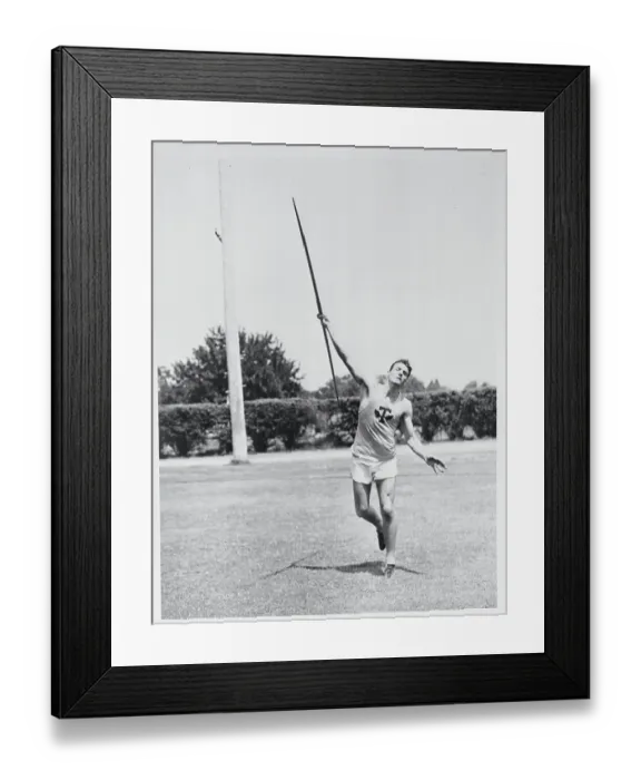 Framed Print : Bob Mathias Throwing Javelin Framed Print : Bob Mathias Throwing Javelin