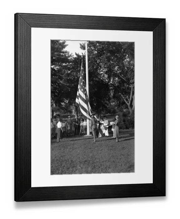 Framed Print : Raising Flag on July Fourth Framed Print : Raising Flag on July Fourth