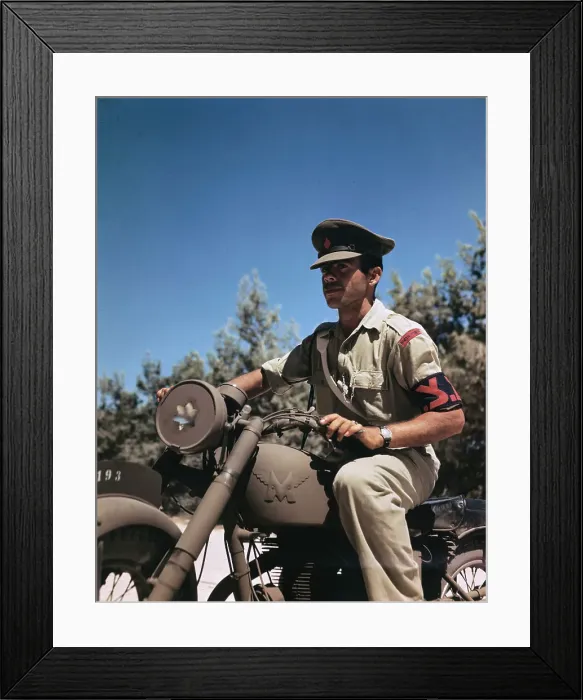 Framed Print : Portrait of Jewish Fire Fighter Framed Print : Portrait of Jewish Fire Fighter