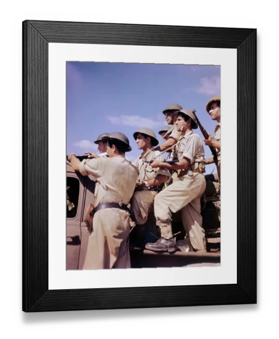Framed Print : View of Haganah Troops Framed Print : View of Haganah Troops