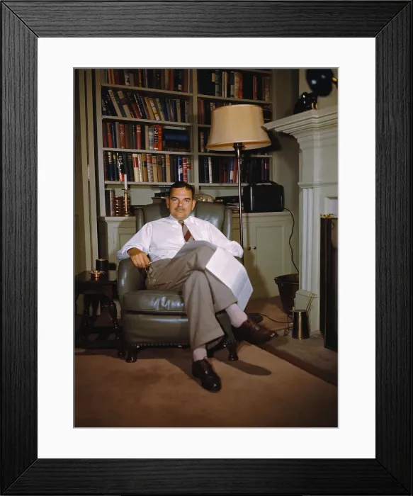 Framed Print : NY Governor Thomas E Dewey at Home Framed Print : NY Governor Thomas E Dewey at Home