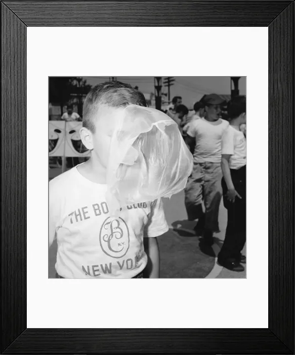 Framed Print : Boy In Bubble Blowing Contest, Burst Bubb Framed Print : Boy In Bubble Blowing Contest, Burst Bubb