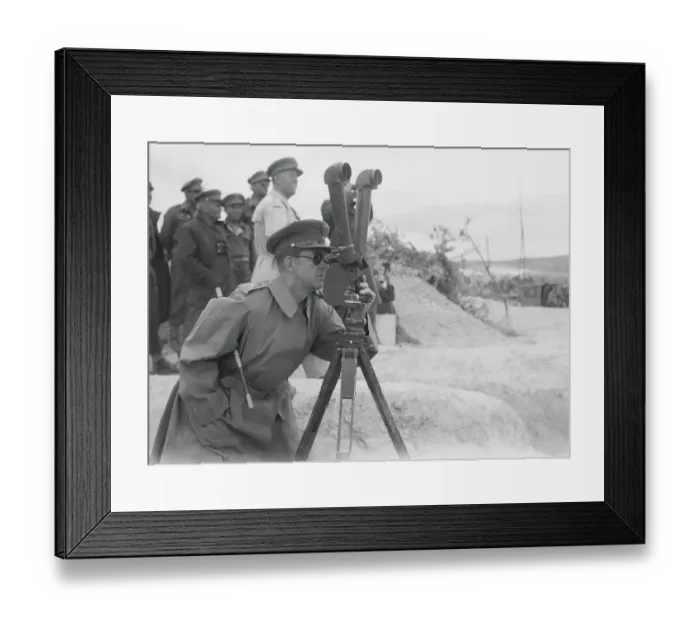 Framed Print : King Paul of Greece Inspects Army Manoeuvres Framed Print : King Paul of Greece Inspects Army Manoeuvres