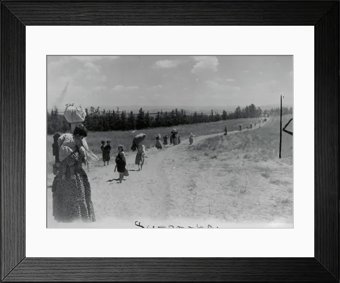 Framed Print : Arabs Leaving Area