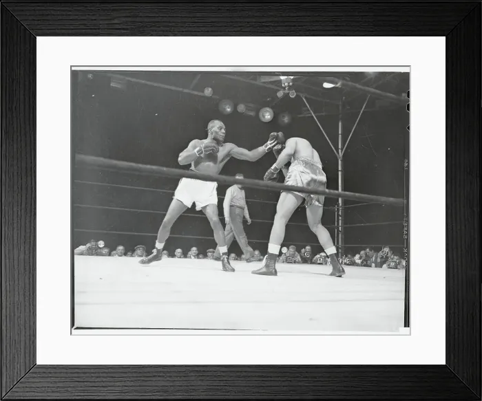 Framed Print : Joe Louis Receiving Head Punch Framed Print : Joe Louis Receiving Head Punch