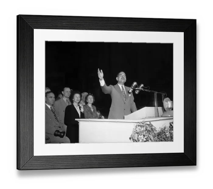Framed Print : Thomas E. Dewey Accepting Presidential Nomination Framed Print : Thomas E. Dewey Accepting Presidential Nomination