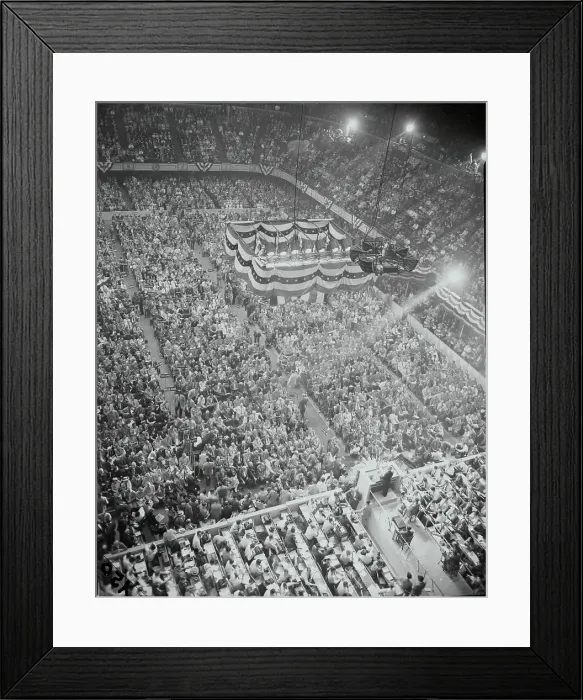 Framed Print : Crowded Scene Inside Philadelphia Convention Hall Framed Print : Crowded Scene Inside Philadelphia Convention Hall