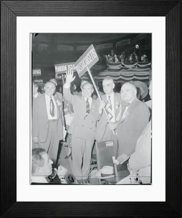 Framed Print : Massachusetts Representatives Waving Framed Print : Massachusetts Representatives Waving