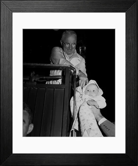 Framed Print : Truman Reaching for Baby