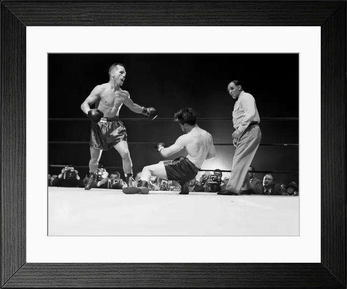 Framed Print : Boxing Action in New Jersey Framed Print : Boxing Action in New Jersey