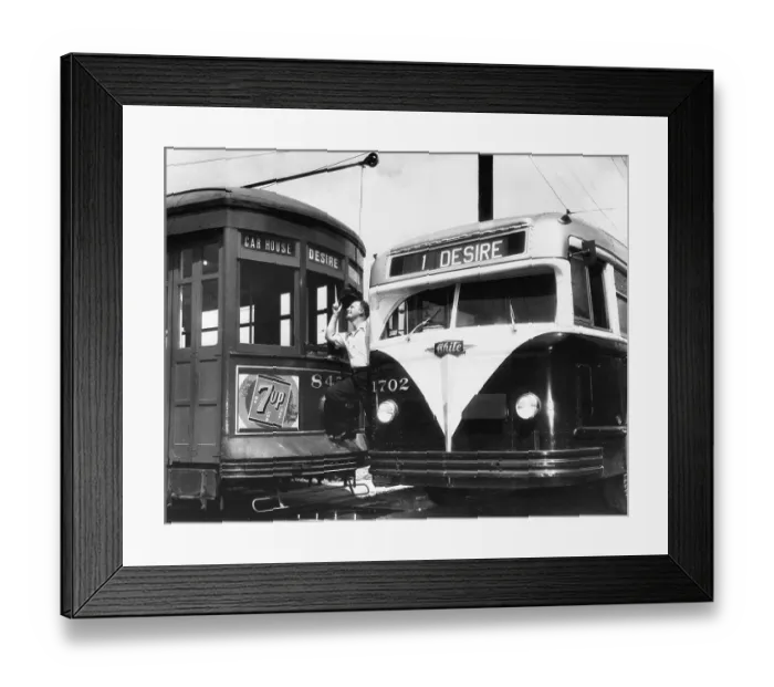 Framed Print : Bus and Streetcar Named Desire Framed Print : Bus and Streetcar Named Desire