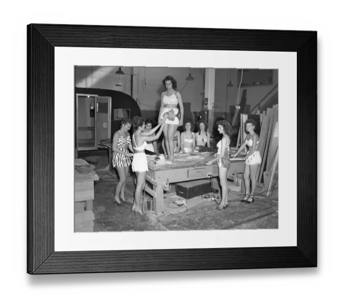 Framed Print : Plywood Mermaids Framed Print : Plywood Mermaids