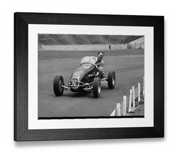 Framed Print : Prince Bertil Driving Race Car Framed Print : Prince Bertil Driving Race Car
