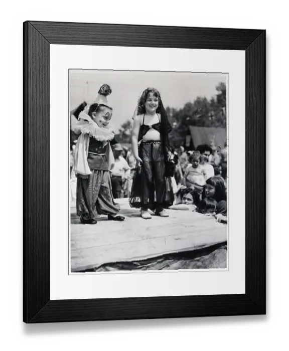 Framed Print : Children Stage Circus In New York City Framed Print : Children Stage Circus In New York City