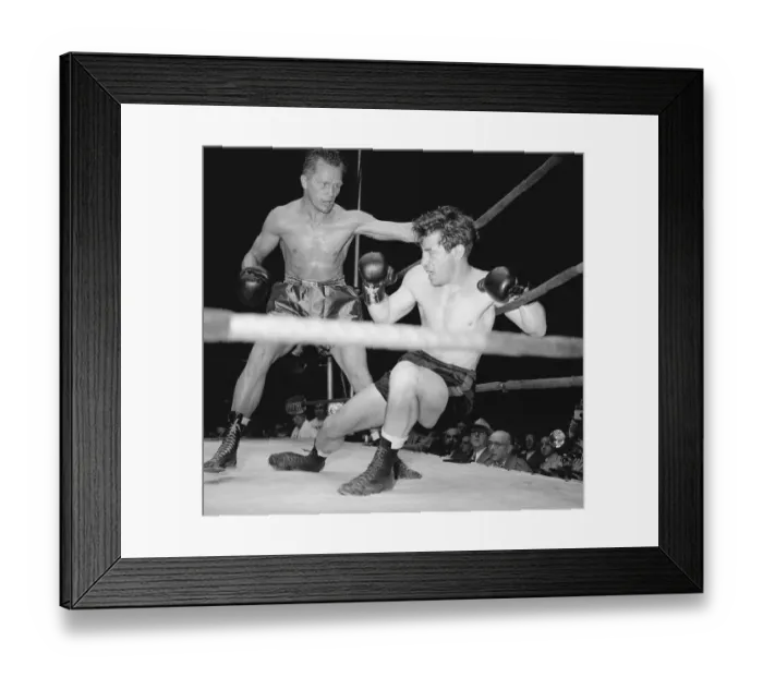 Framed Print : Rocky Graziano Falling to Tony Zale Framed Print : Rocky Graziano Falling to Tony Zale