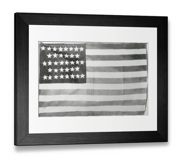 Framed Print : 36-Star American Flag (1865-1867) Framed Print : 36-Star American Flag (1865-1867)
