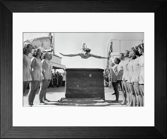 Framed Print : Gymnastics on the Gripsholm Framed Print : Gymnastics on the Gripsholm