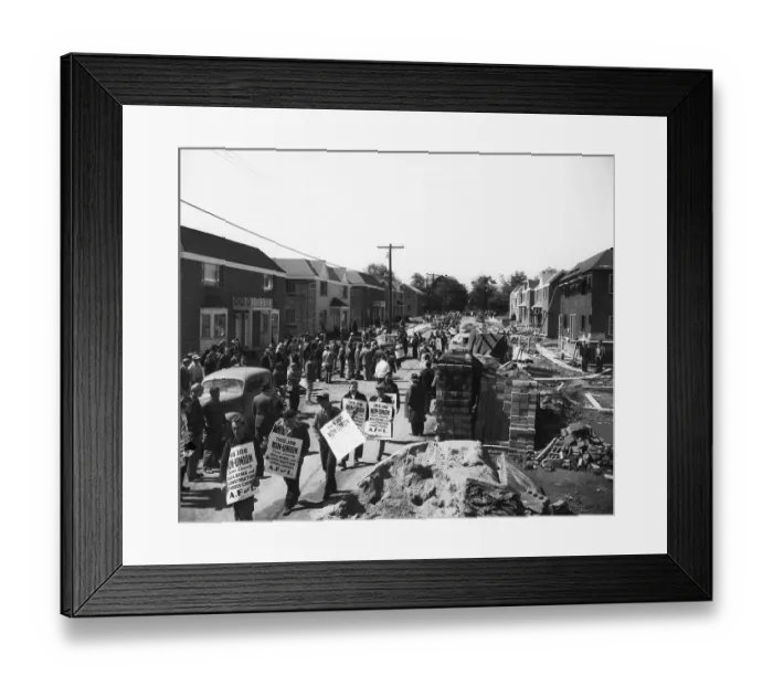 Framed Print : AFL Pickets Housing Project Site Framed Print : AFL Pickets Housing Project Site