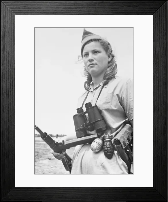 Framed Print : Girl Guarding Outpost Framed Print : Girl Guarding Outpost