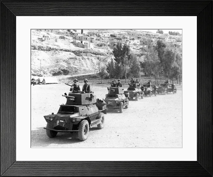 Framed Print : Arab's Legion's Armor on the Move Framed Print : Arab's Legion's Armor on the Move
