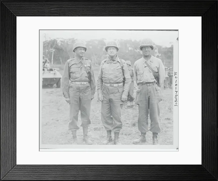 Framed Print : Robert S. Beightler with Fellow Generals Framed Print : Robert S. Beightler with Fellow Generals