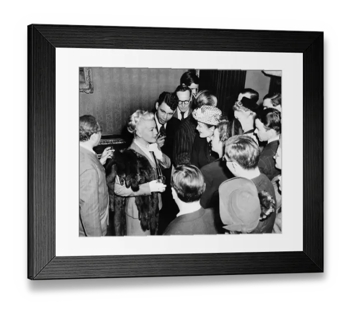Framed Print : Lana Turner Talking To Fans Framed Print : Lana Turner Talking To Fans