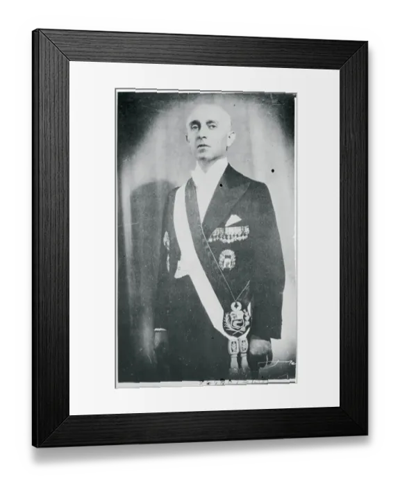 Framed Print : Portrait of Former President Manuel Prado of Peru Framed Print : Portrait of Former President Manuel Prado of Peru