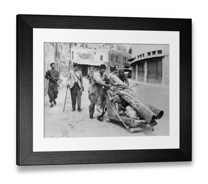 Framed Print : Jewish Military Leading Arabs Out Framed Print : Jewish Military Leading Arabs Out