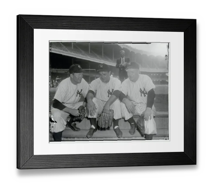 Framed Print : Yankees Conversing in Private Framed Print : Yankees Conversing in Private