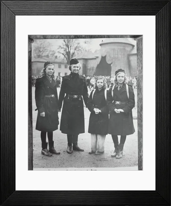 Framed Print : Royal Girl Scouts of Sweden Framed Print : Royal Girl Scouts of Sweden