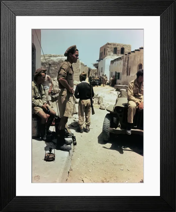 Framed Print : View of Haganah Troops Waiting Framed Print : View of Haganah Troops Waiting