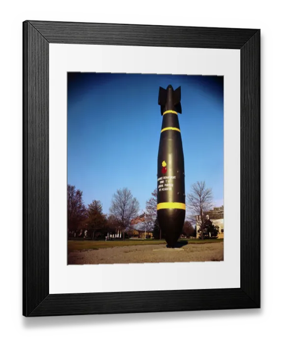 Framed Print : Bomb Displayed at Aberdeen Proving Ground Framed Print : Bomb Displayed at Aberdeen Proving Ground