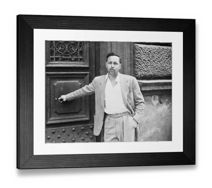 Framed Print : Tennessee Williams Entering His Home