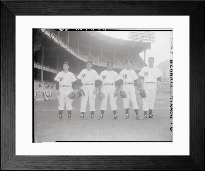Framed Print : Portrait of Five New York Yankee Star Pitchers Framed Print : Portrait of Five New York Yankee Star Pitchers