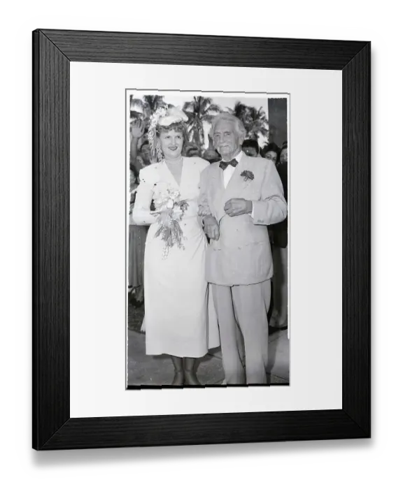 Framed Print : Bernarr Macfadden & Bride On Wedding Day Framed Print : Bernarr Macfadden & Bride On Wedding Day