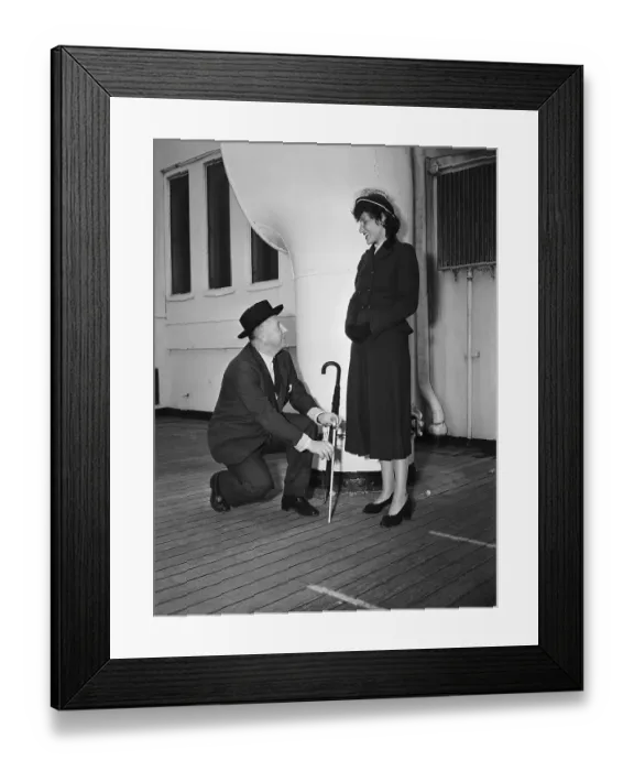 Framed Print : Christian Dior and Marie Wasserman Framed Print : Christian Dior and Marie Wasserman